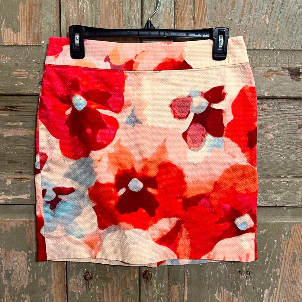 #208 Loft Floral Skirt